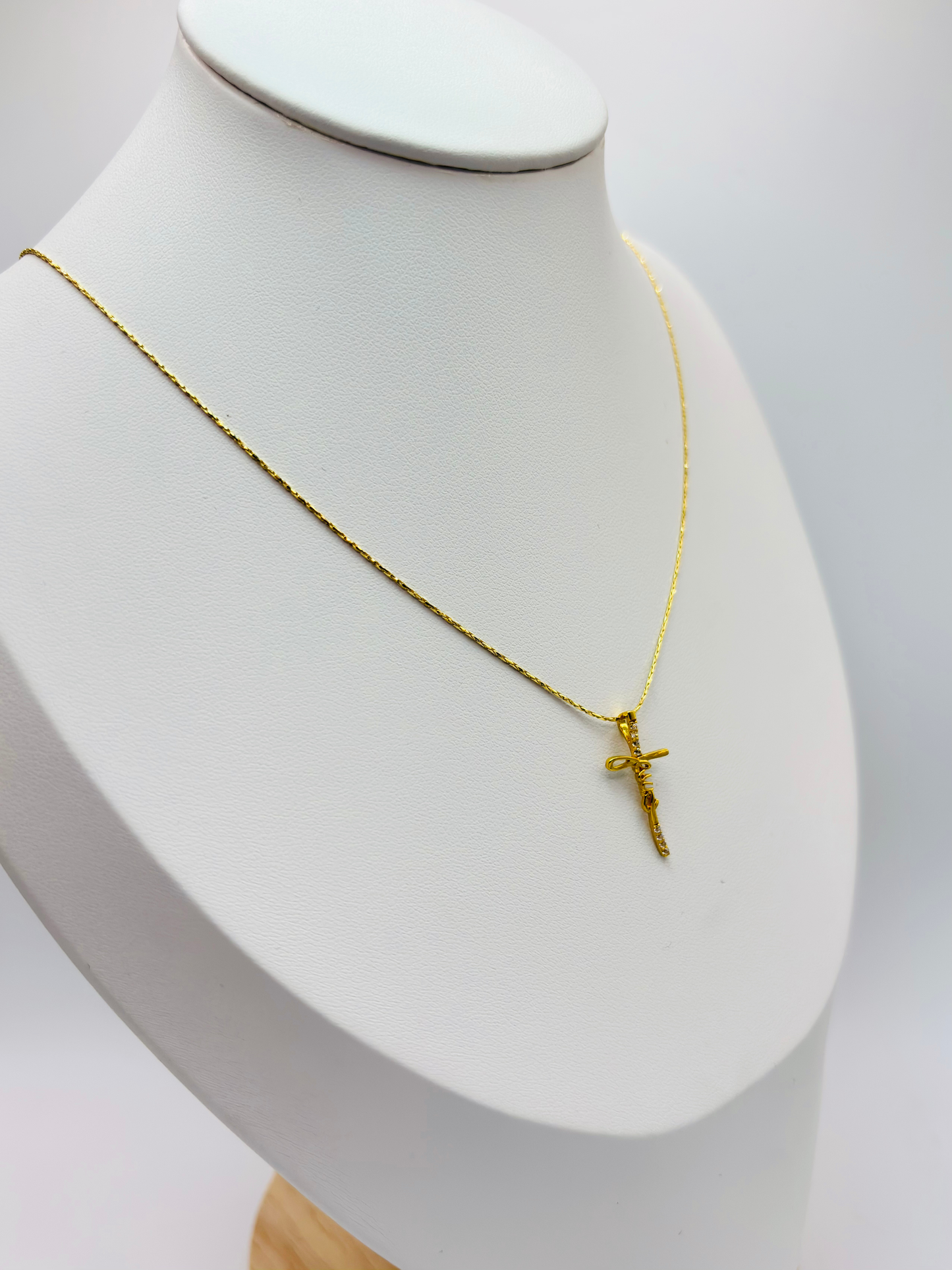 18K Gold Jesus Necklace