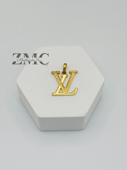 18K Gold L Pendant