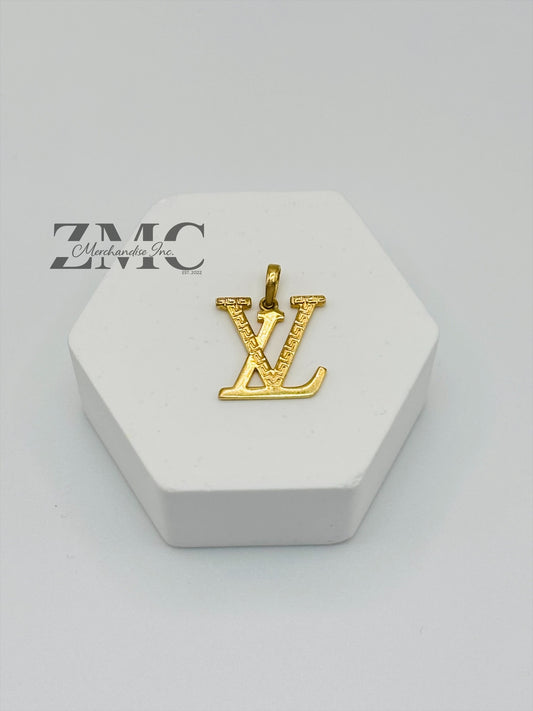 18K Gold L Pendant