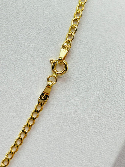 18K Gold Curb Chain