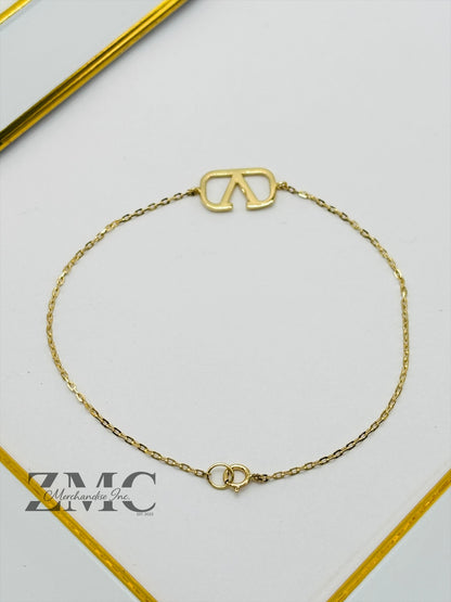 18K Gold V Bracelet
