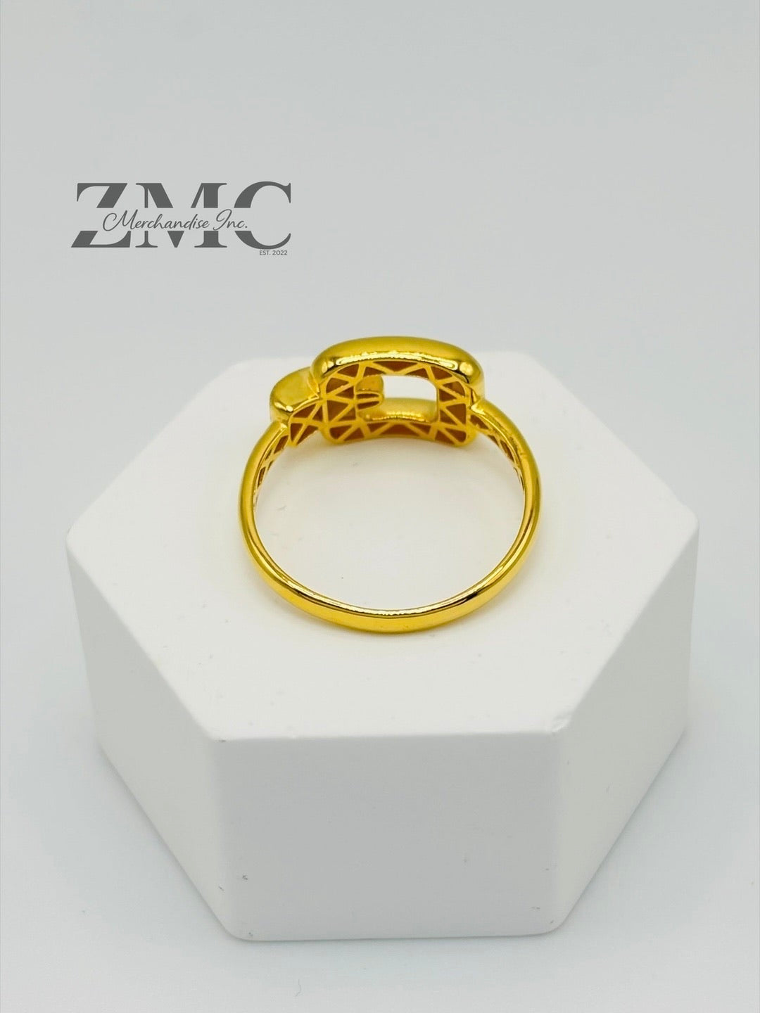 18K Gold Belt Ring