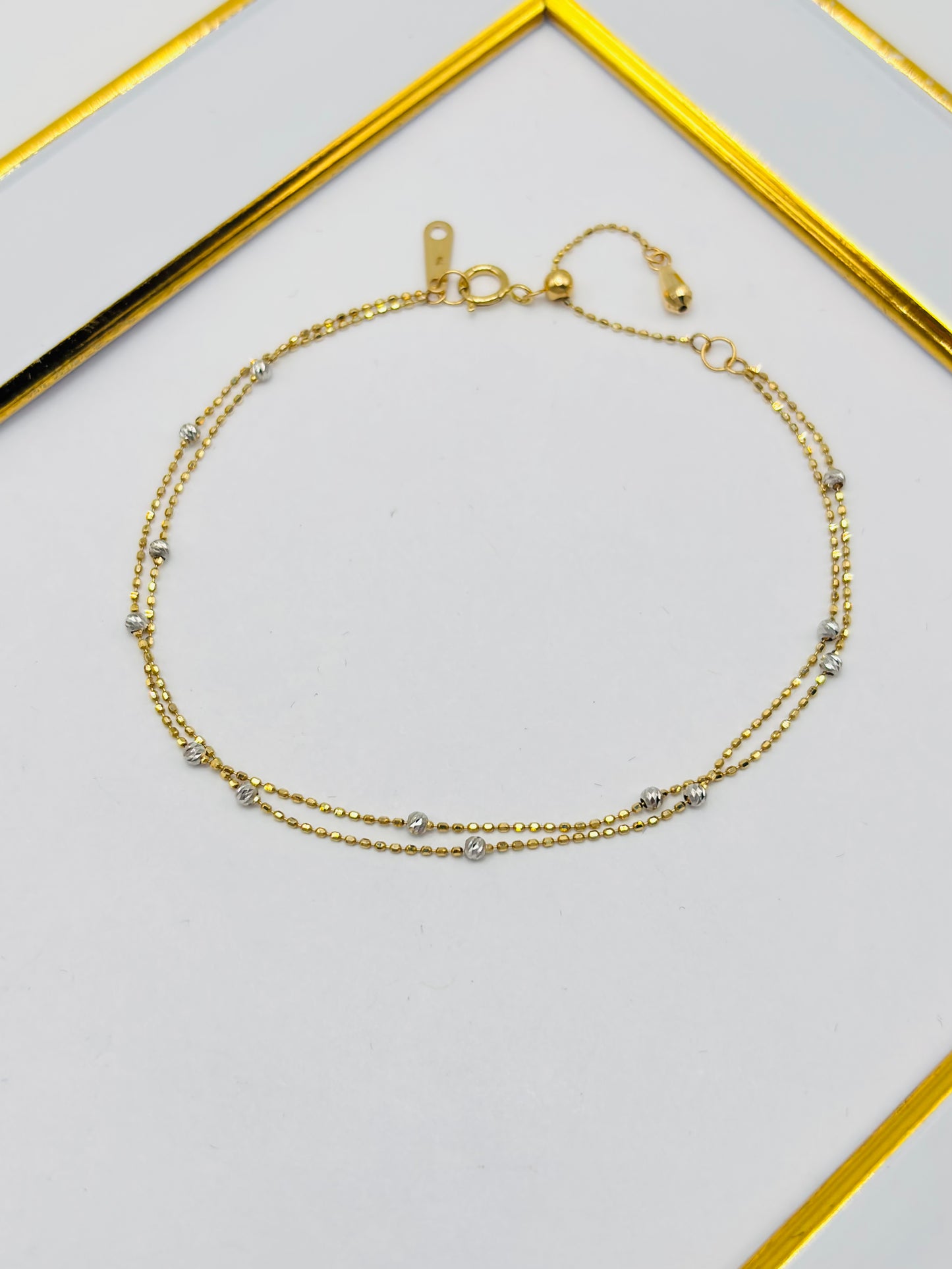 18K Gold Double Bracelet