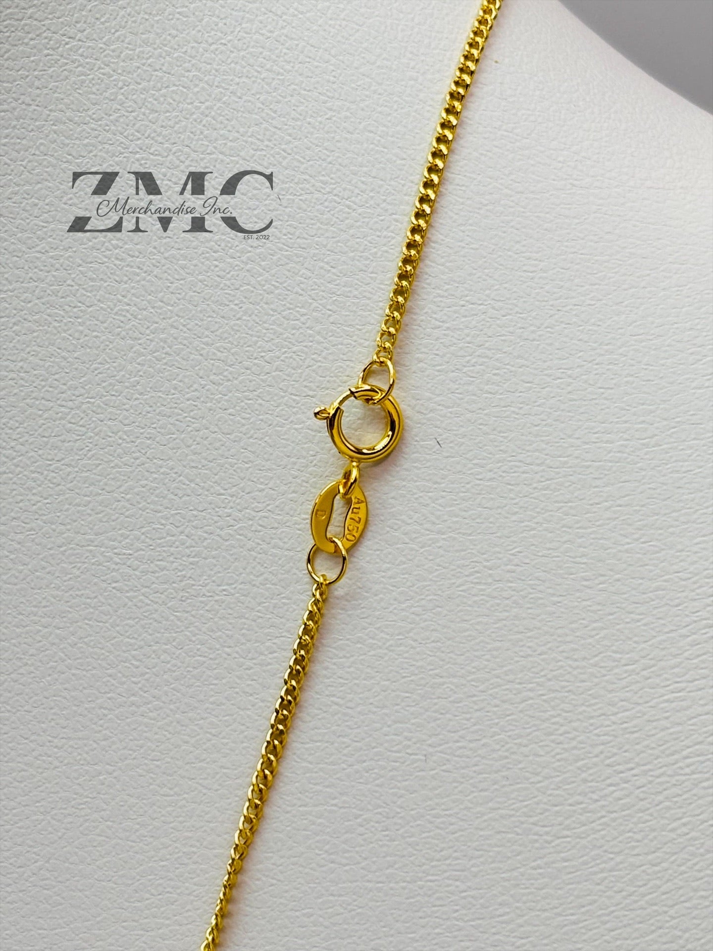18K Gold Flat Curb Chain