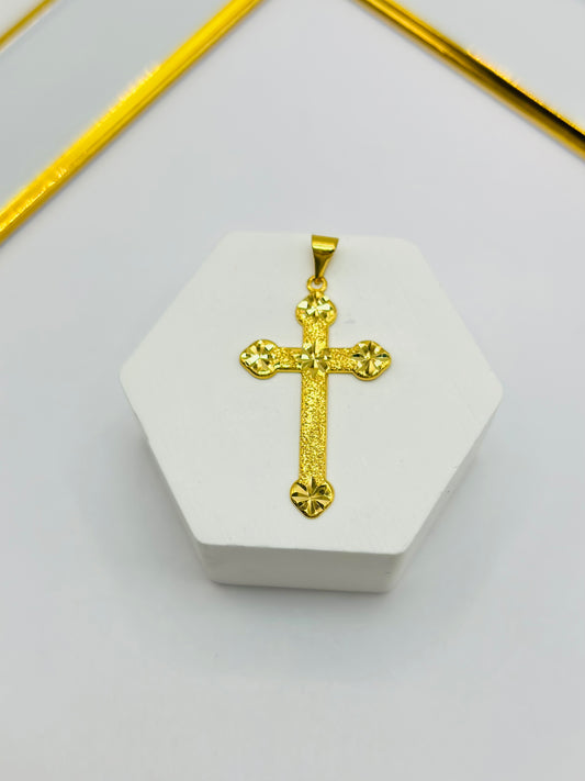 18K Gold Cross Pendant