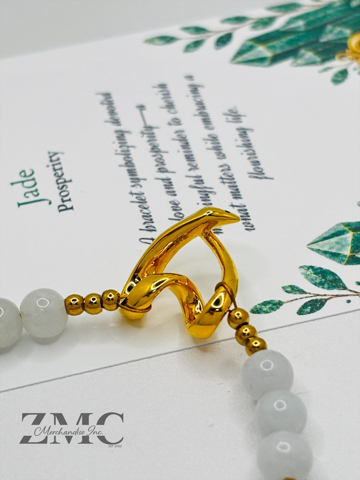 18K Gold Open Heart Jade Bracelet (Electroform Heart)