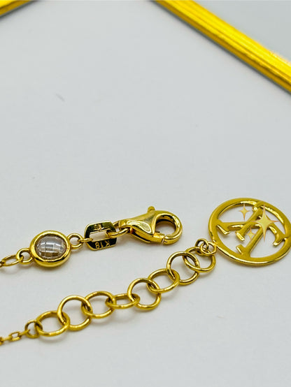 K18 Japan Gold Charm Bracelet