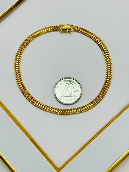 K18 Japan Gold Heartbiz Bracelet