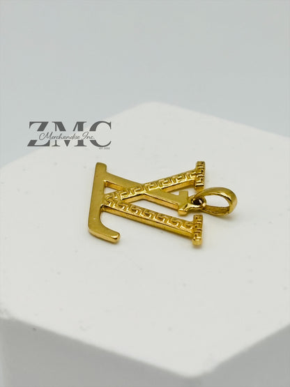 18K Gold L Pendant