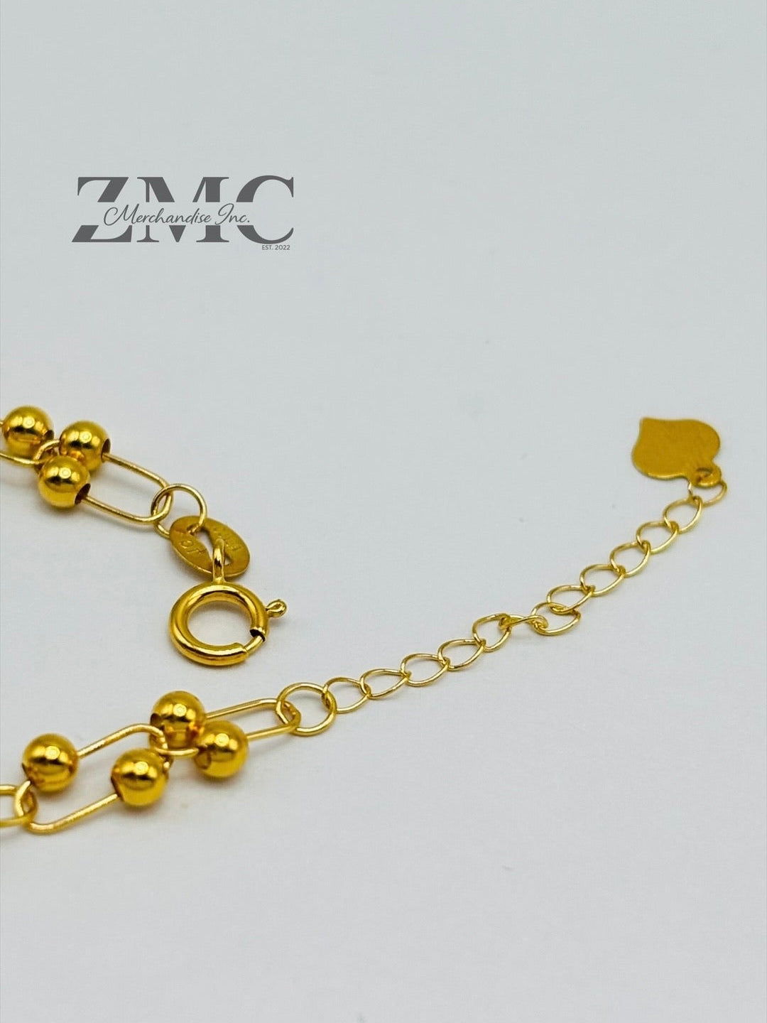 18K Gold Plain Micro Hardware Bracelet