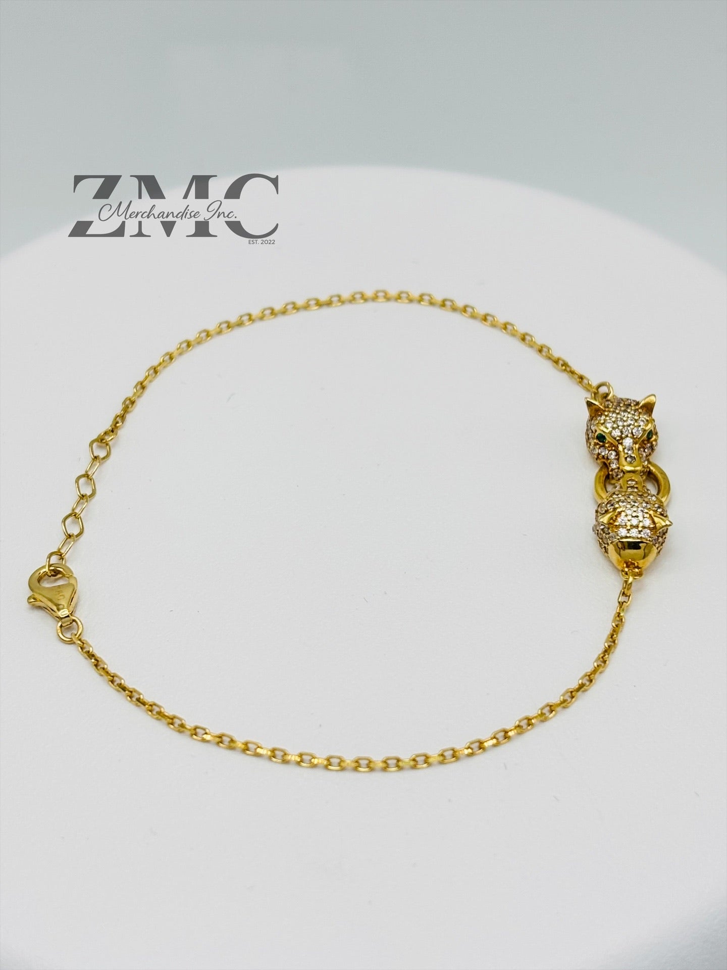 18K Gold Panther Bracelet