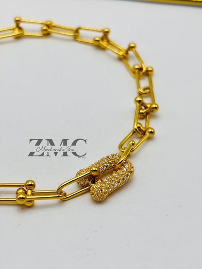 18K Gold Hardware Bracelet