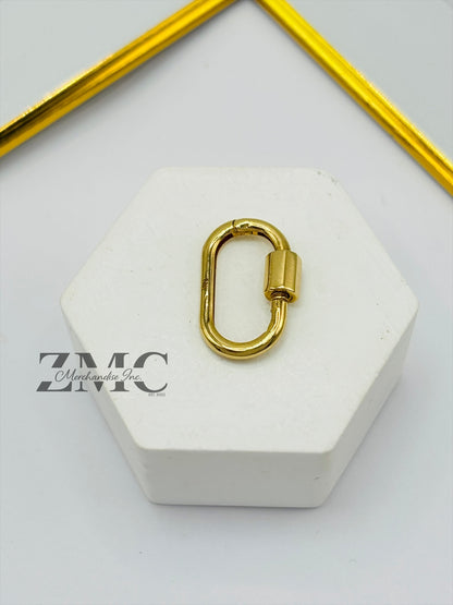18K Gold Plain Carabiner
