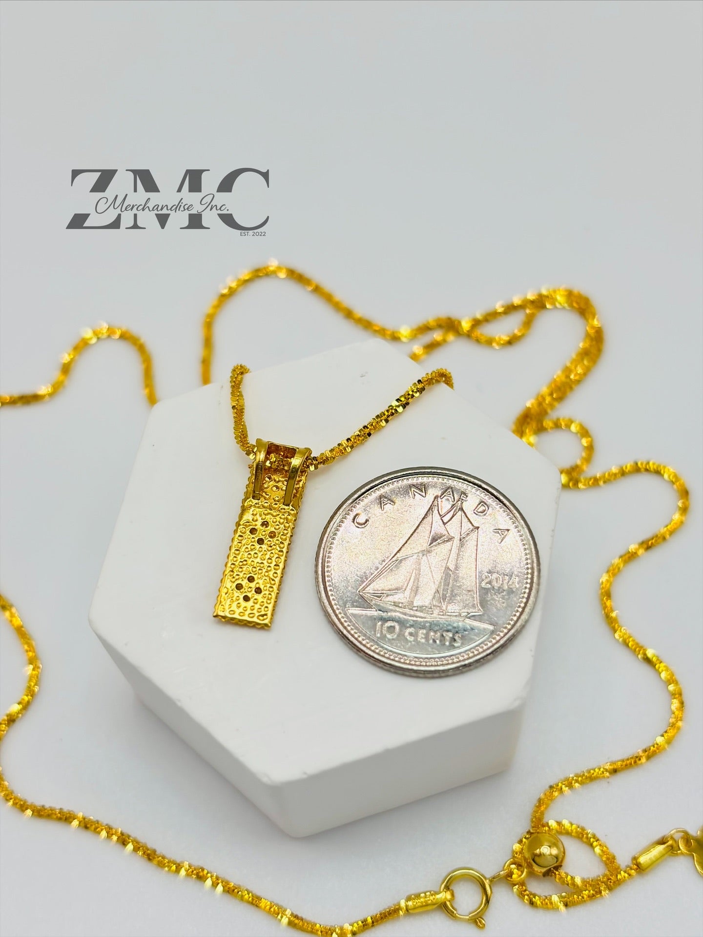 18K Gold Slider Necklace