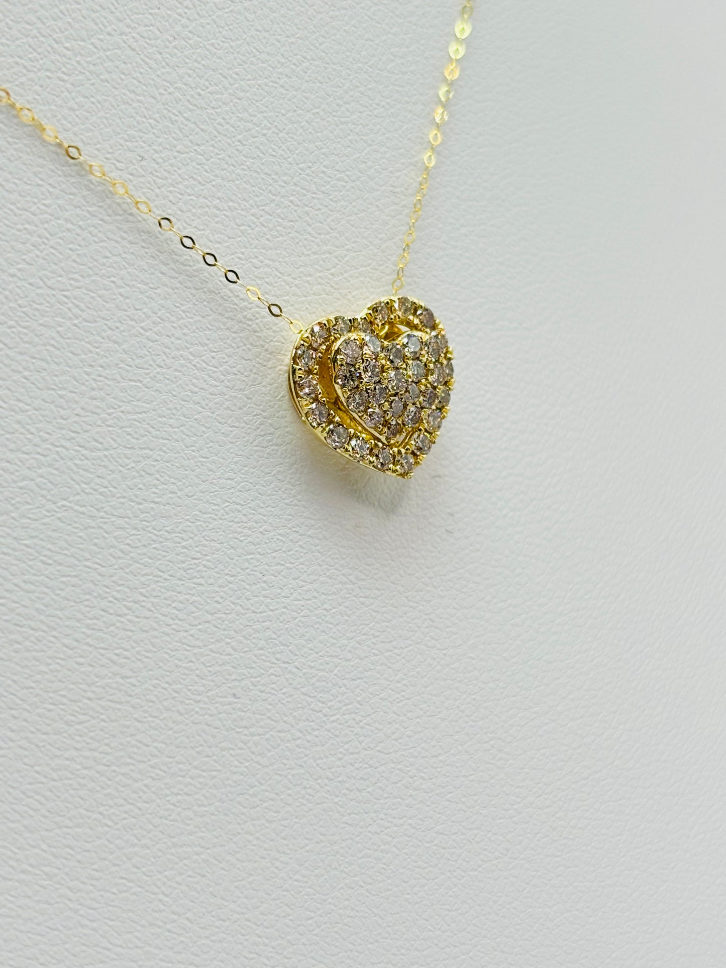 K18 Japan Gold Many Ways Pendant Natural Diamonds with FREE 18K Gold Chain