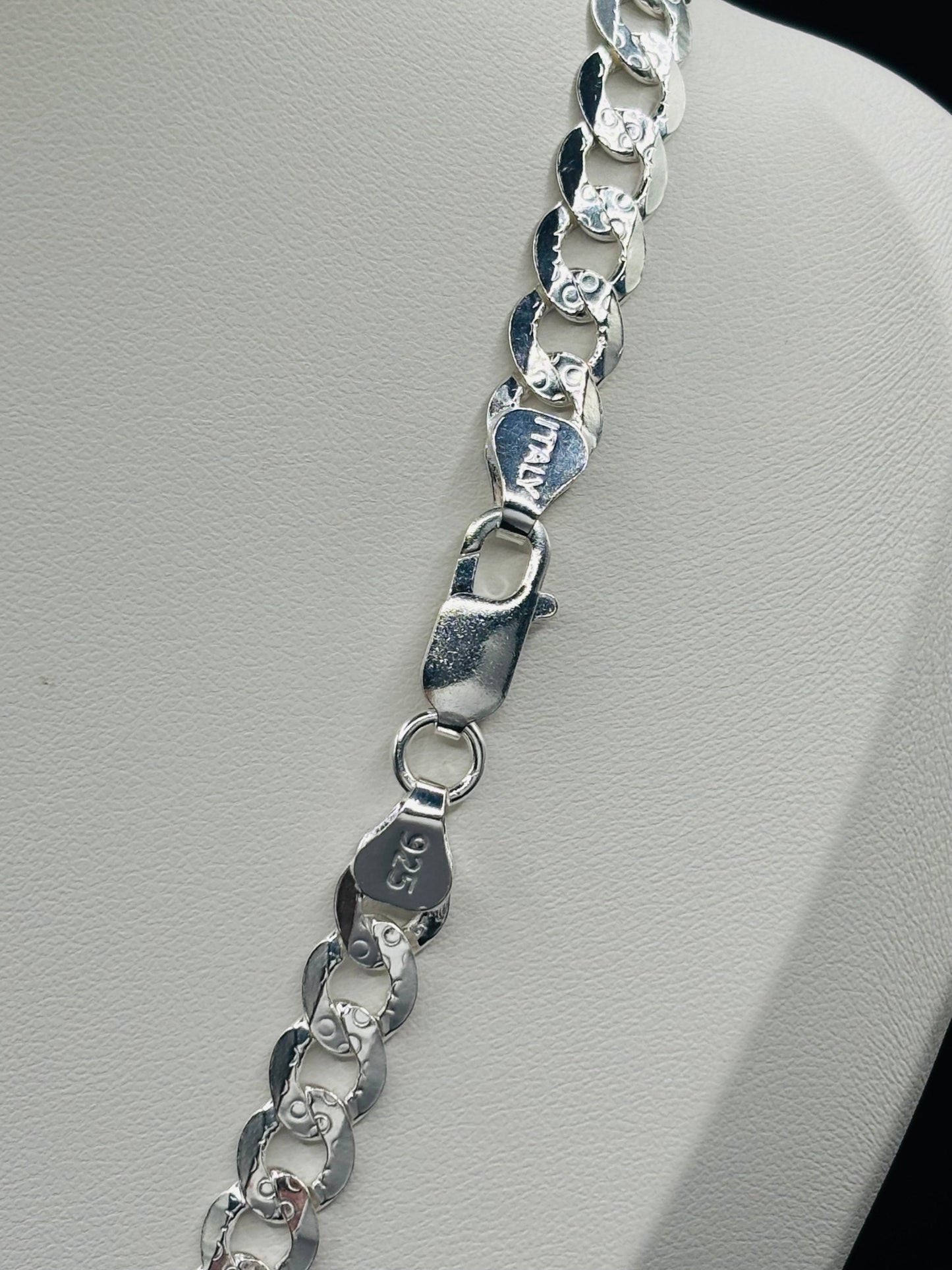 S925 Silver Flat Curb Chain