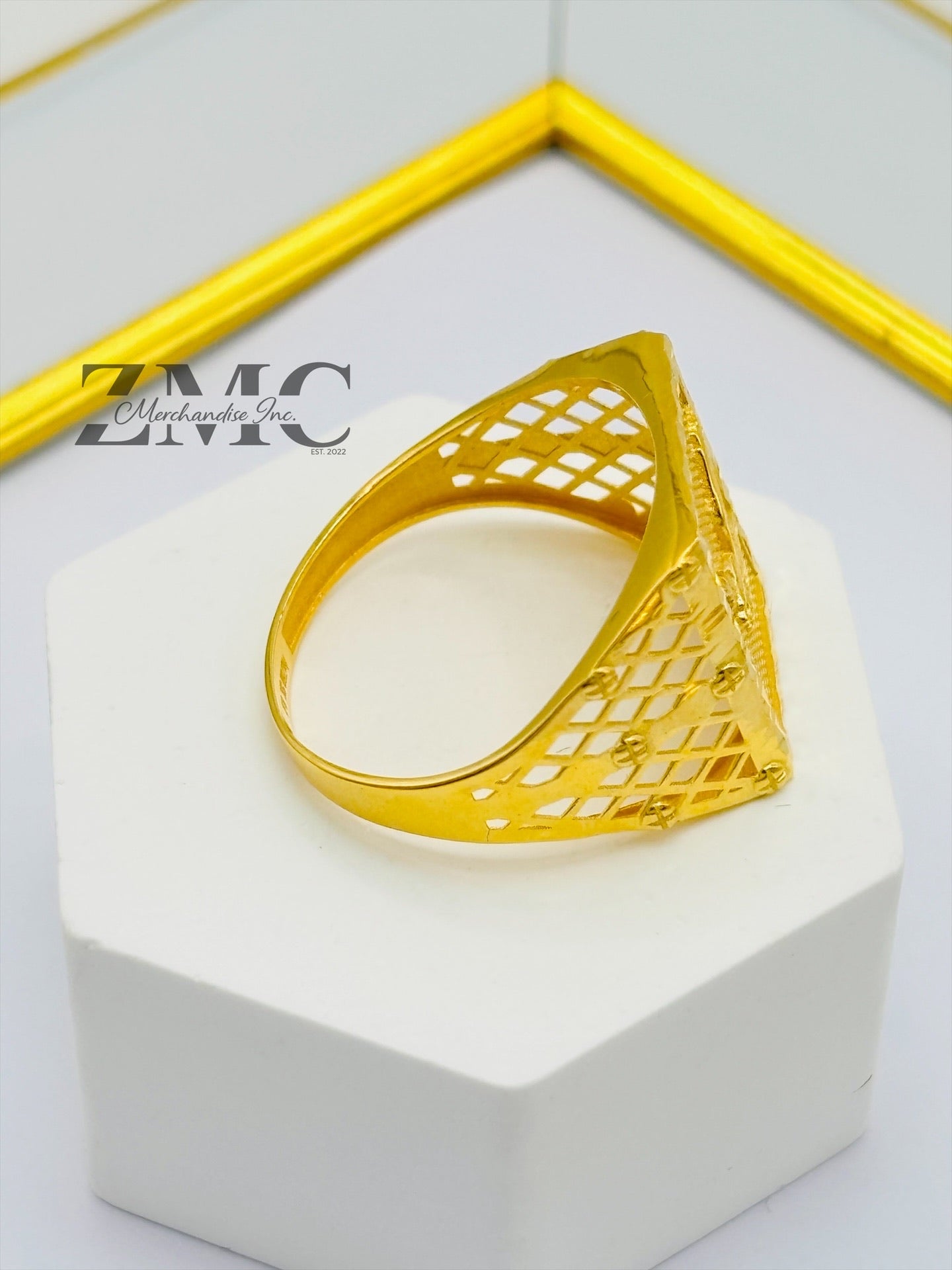 18K Gold Eagle Ring