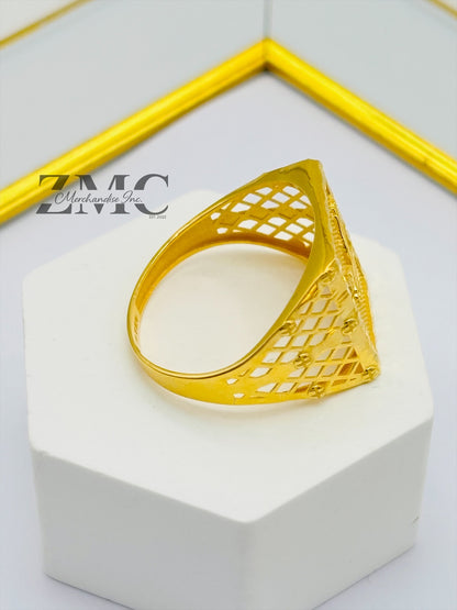 18K Gold Eagle Ring