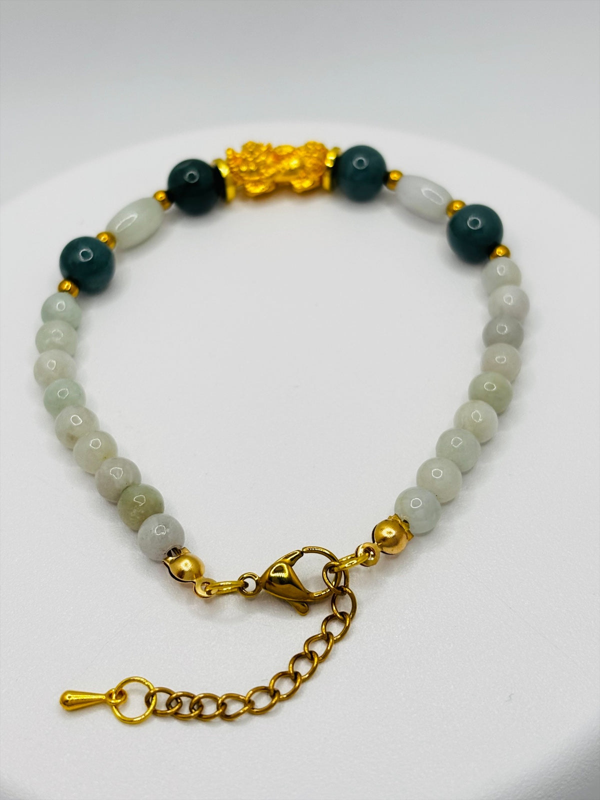 18K Gold Lucky Piyao/ Pi Xiu Jade Bracelet ( Hollow Empty Inside) MEDIUM PIYAO