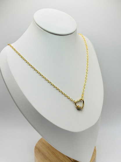 18K Gold Heart Necklace