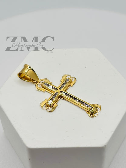 18K Gold Cross Pendant