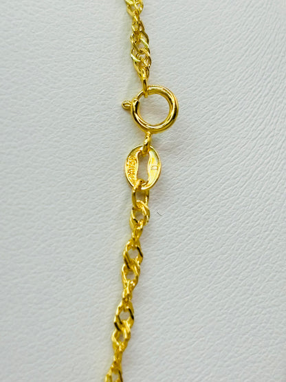 18K Gold Twisted Chain