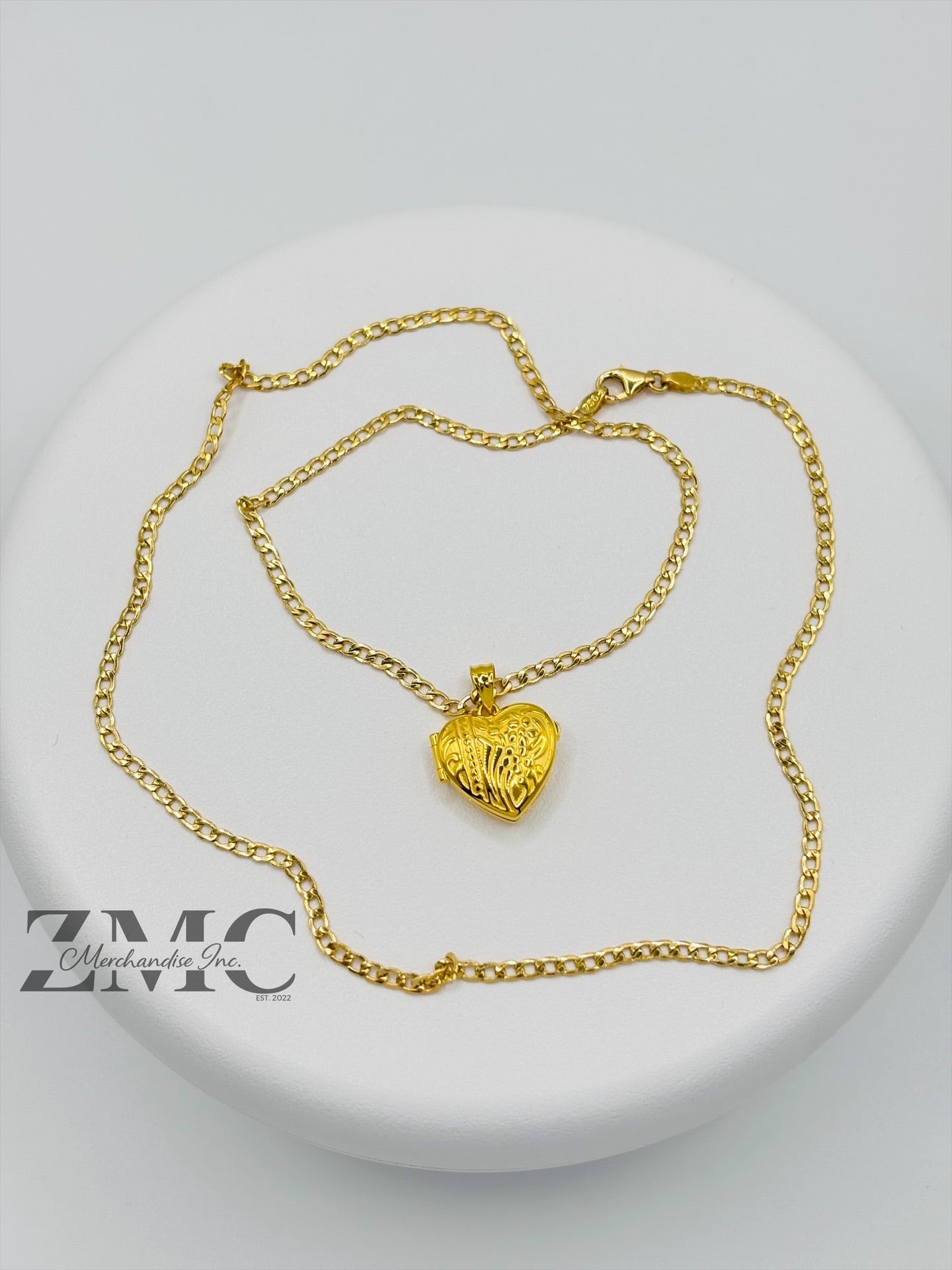 18K Gold Locket Necklace
