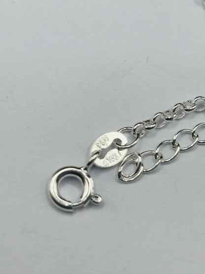 S925 Silver Heart Double Anklet