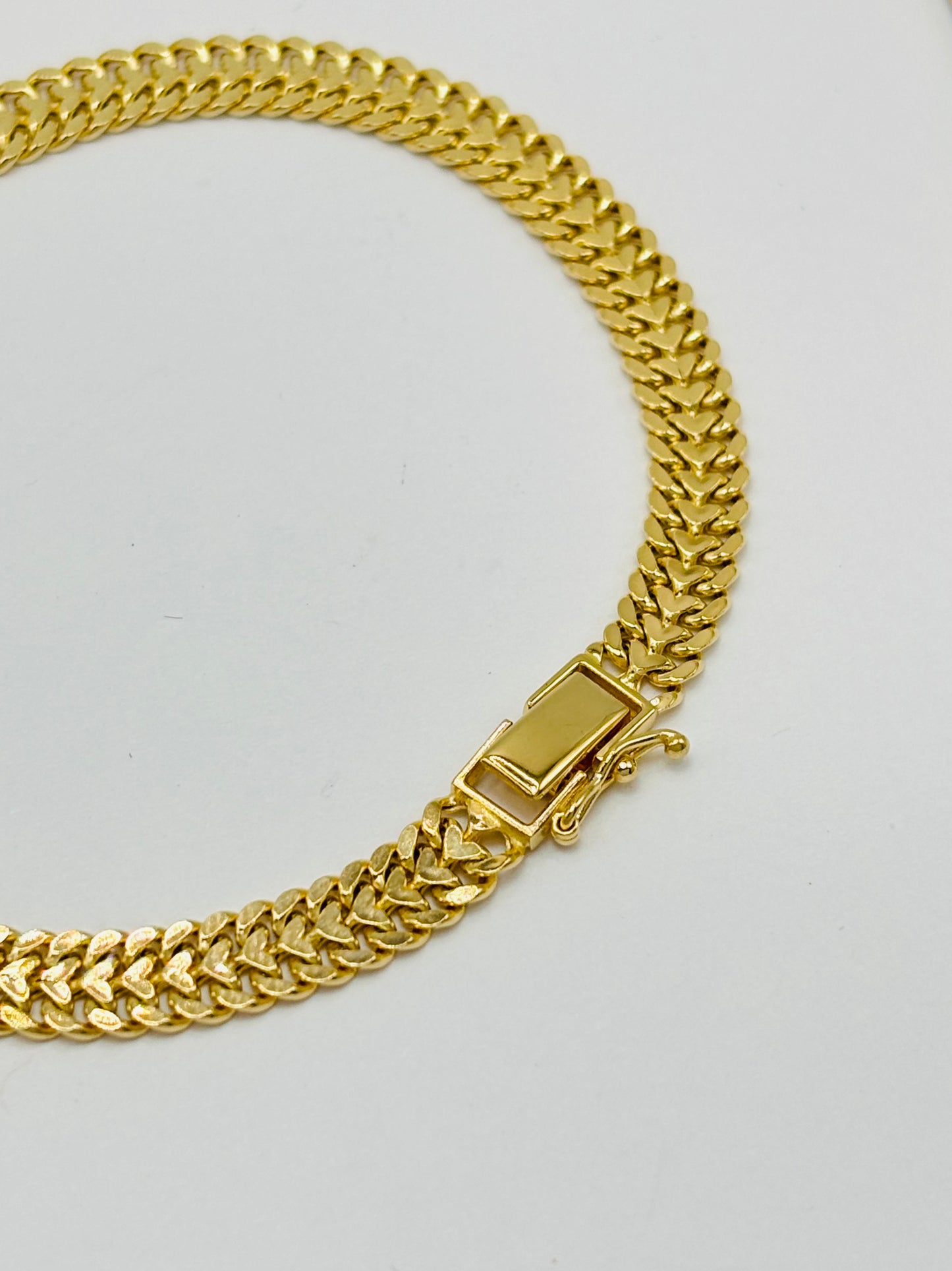 K18 Japan Gold Heartbiz Bracelet