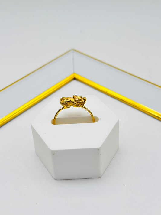 18K Gold Piyao/Pi Xiu Ring