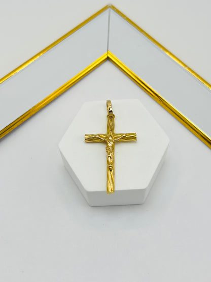18K Gold Cross Pendant