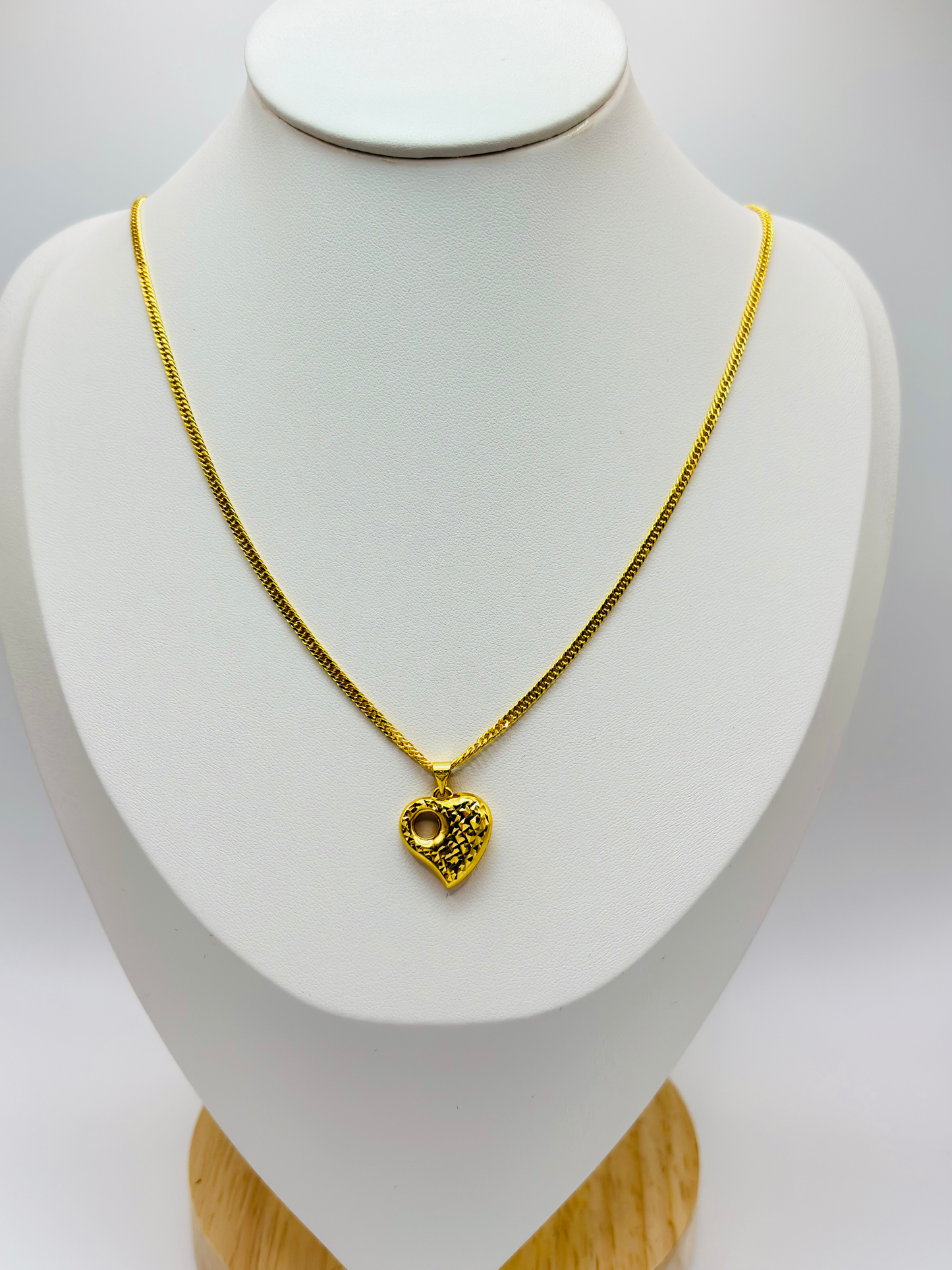 18K Gold Monaca Heart Necklace