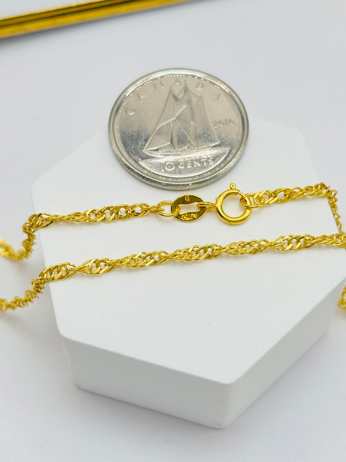 18K Gold Peacock Necklace
