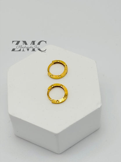 18K Gold Ear Cuff Earrings