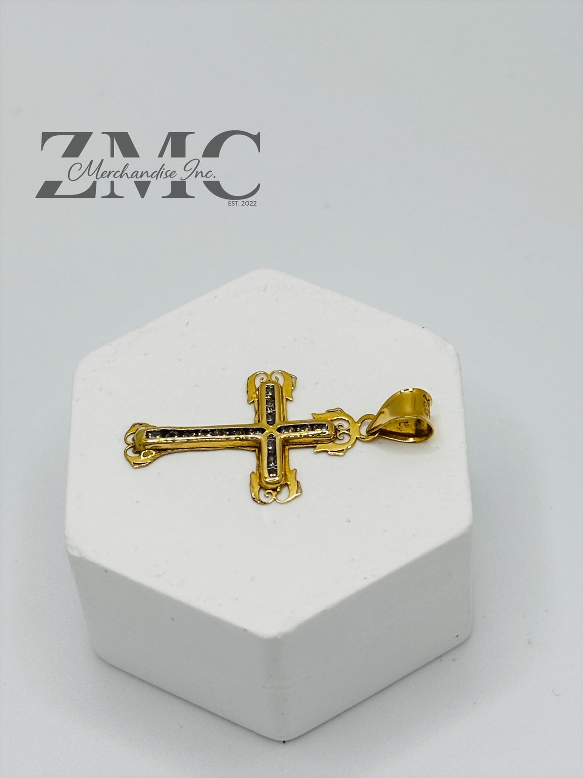 18K Gold Cross Pendant