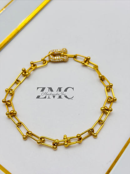 18K Gold Hardware Bracelet