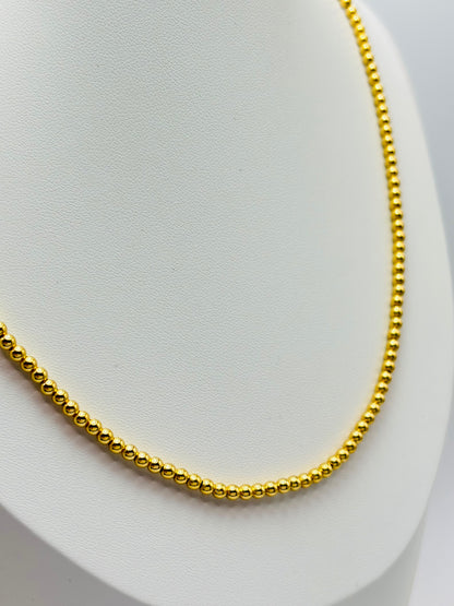 18K Gold Bubble Chain/Necklace