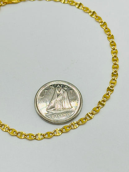 18K Gold Flat G Bracelet