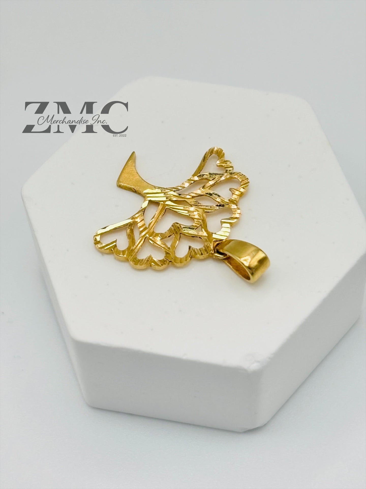 18K Gold Tree Pendant