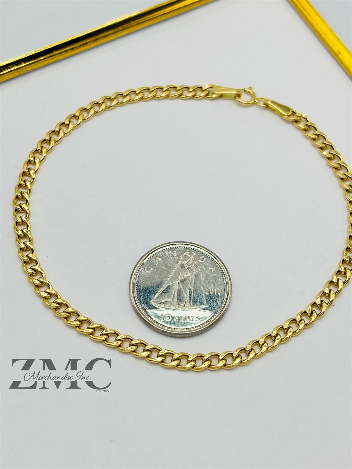 18K Gold Curb Bracelet