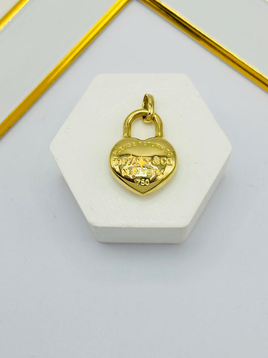 K18 Japan Gold Heart Pendant