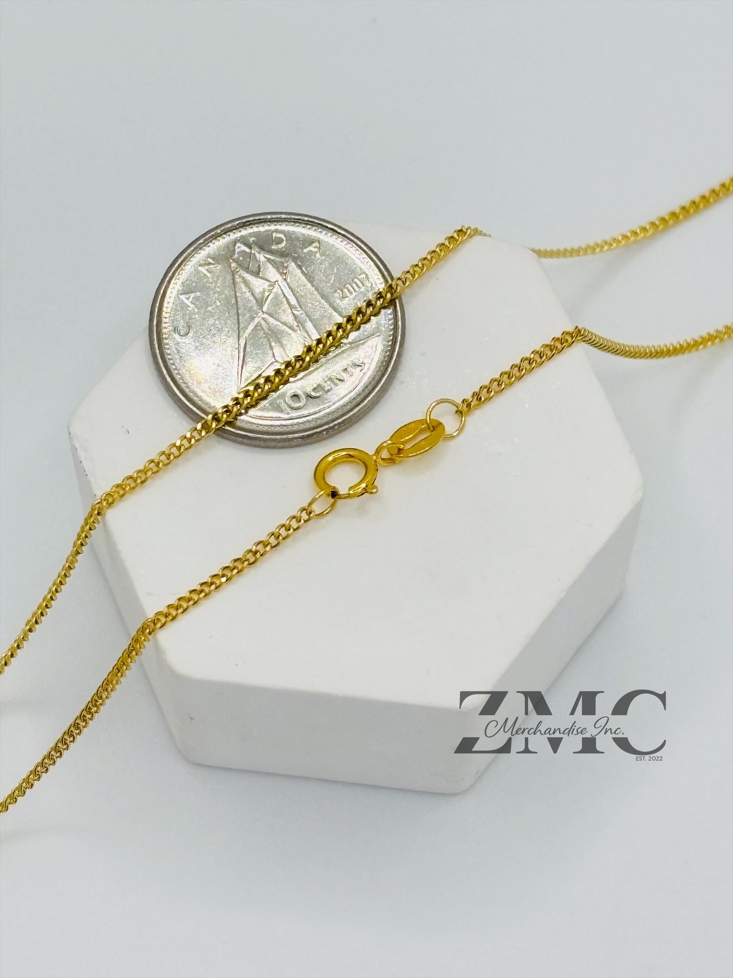 18K Gold Initial R Necklace