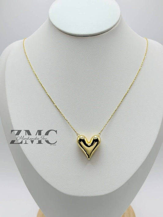 K18 Japan Gold Attached Heart Necklace