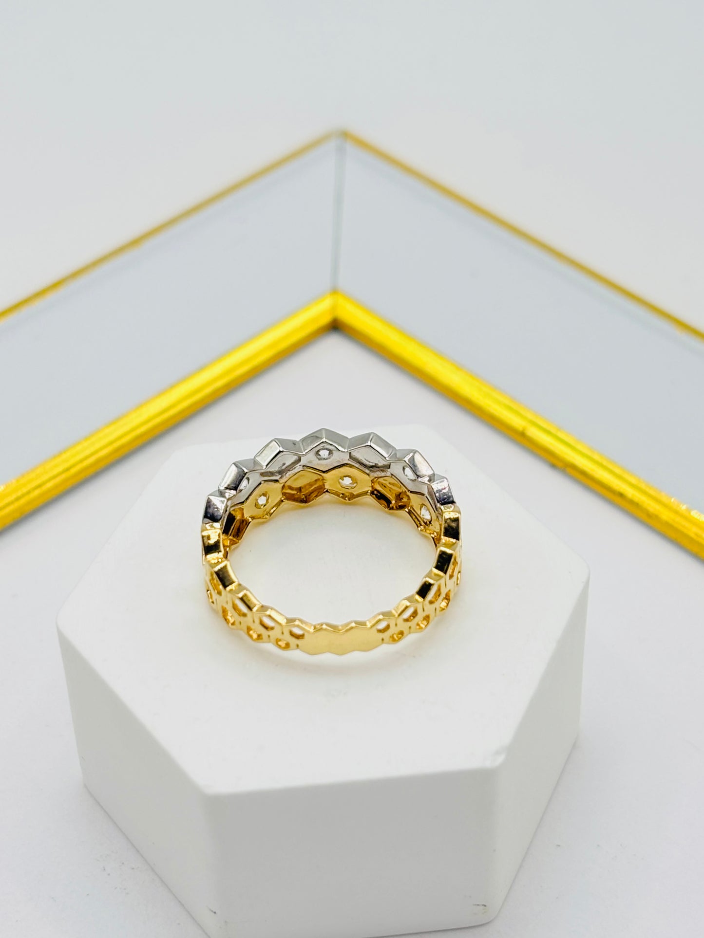 18K Gold Two-tone Ring