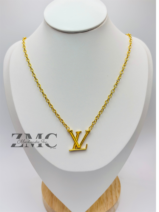 18K Gold L Attached Necklace
