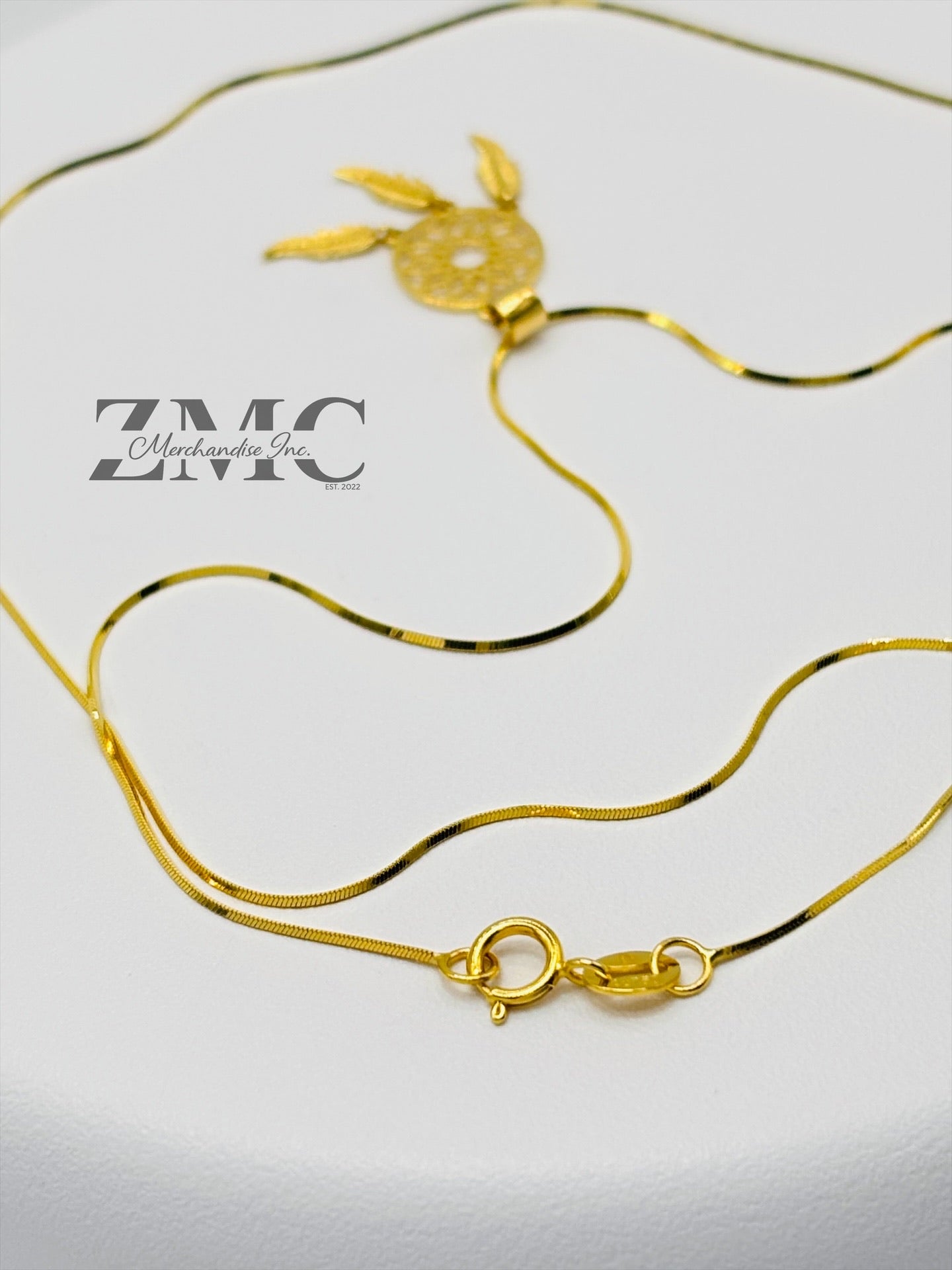 18K Gold Dream Catcher Necklace