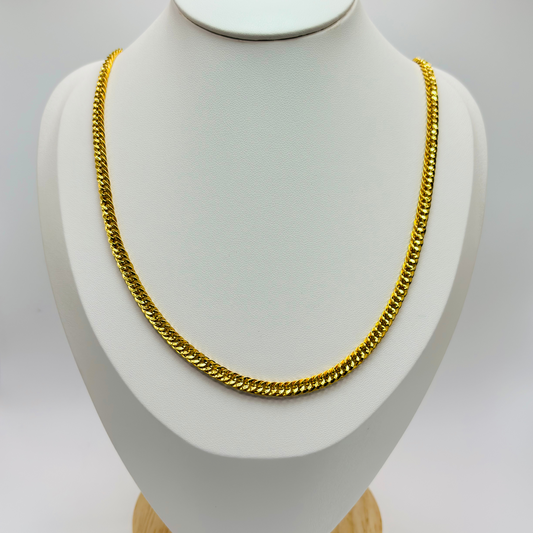 K18 Japan Gold Triple Lock Chain 4.8mm