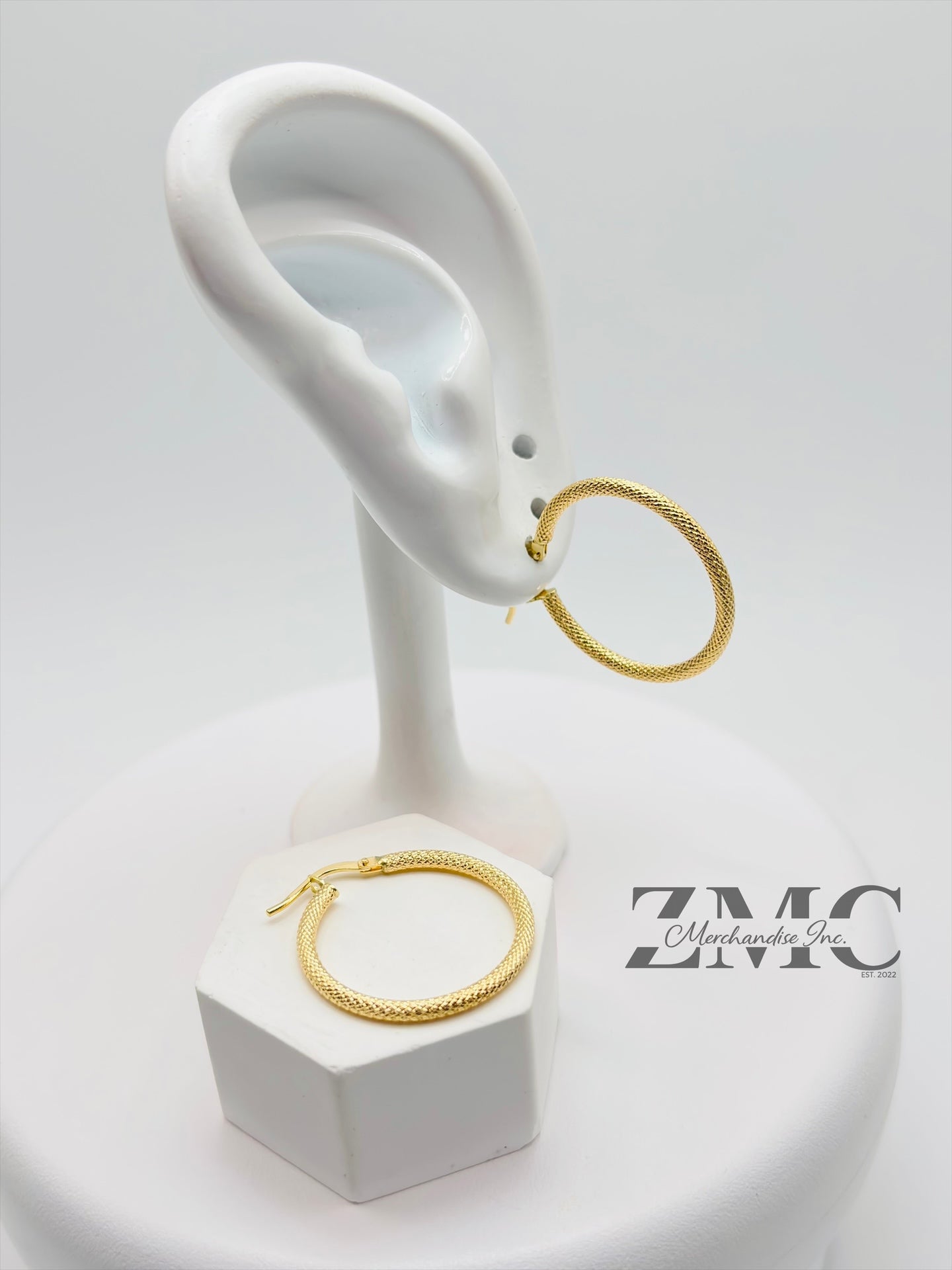 18K Gold Loop Earrings