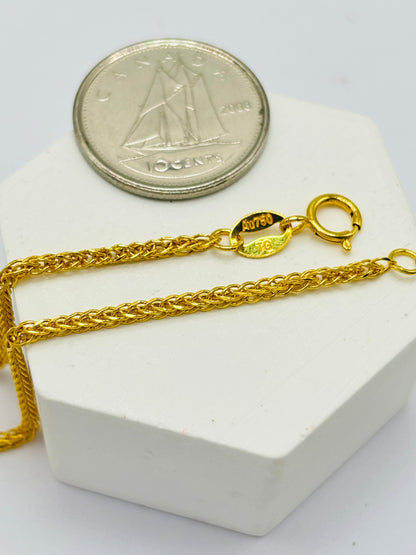18K Gold Foxtail Bracelet