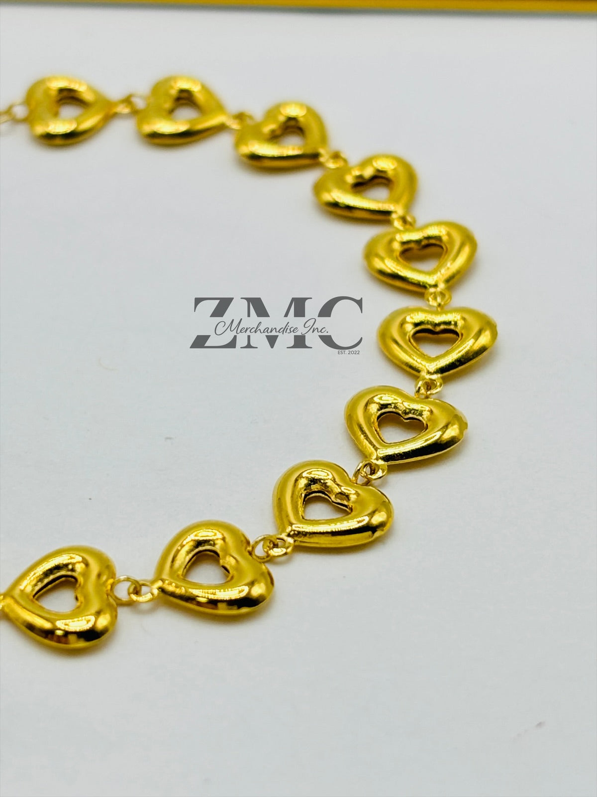 18K Gold Heart Bracelet